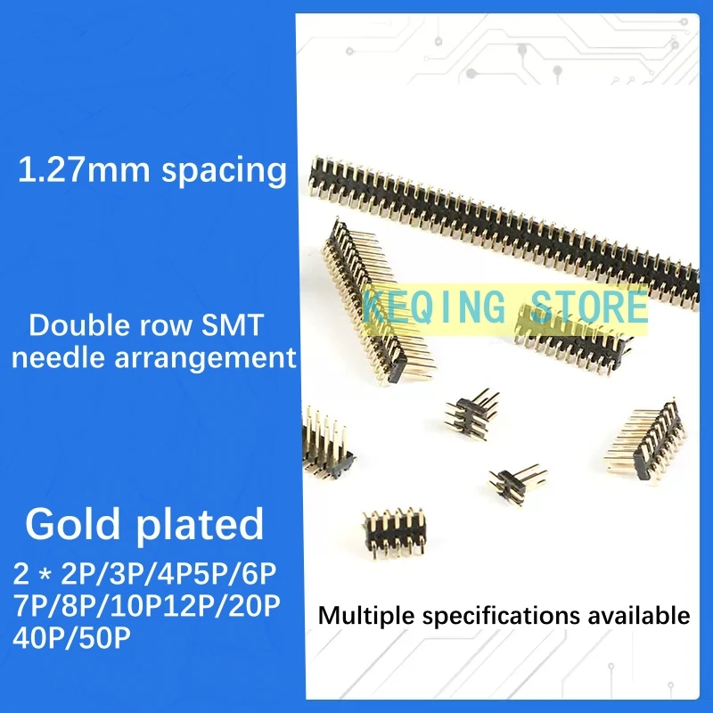 1.27mm spacing double row needle patch needle 2 * 2P/3/4/5/6/7/8/10/12/20/40/50P