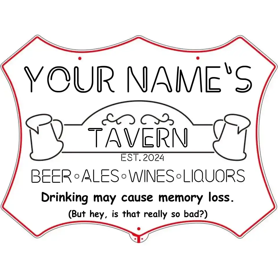 Personalized Your Name Tavern Man Cave RGB Dynamic Glam LED Sign st06-fnd-px1-tm