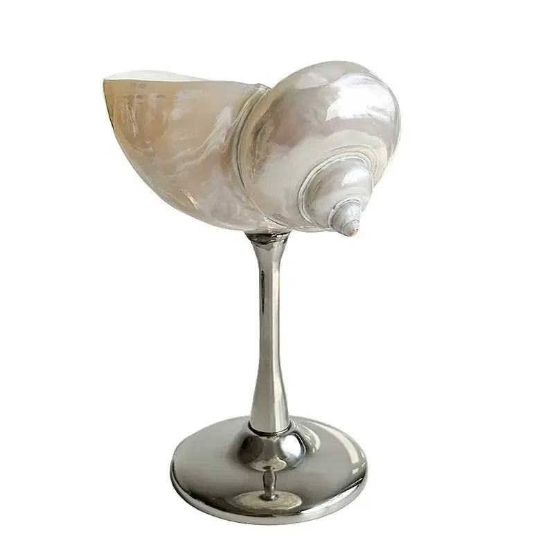Natural conch shell goblet creative red wine glass home ornament