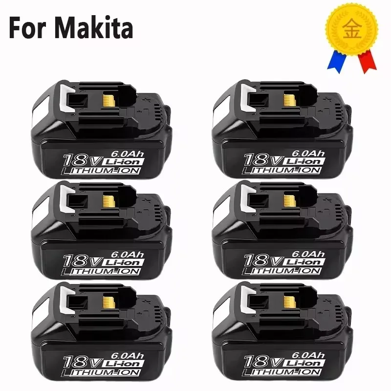 

Battery Replacement, Lithium-ion, 18V, 6000MAH, Rechargeable Battery for Makita BL1860B BL1880 BL1830 BL1850 BL1860B