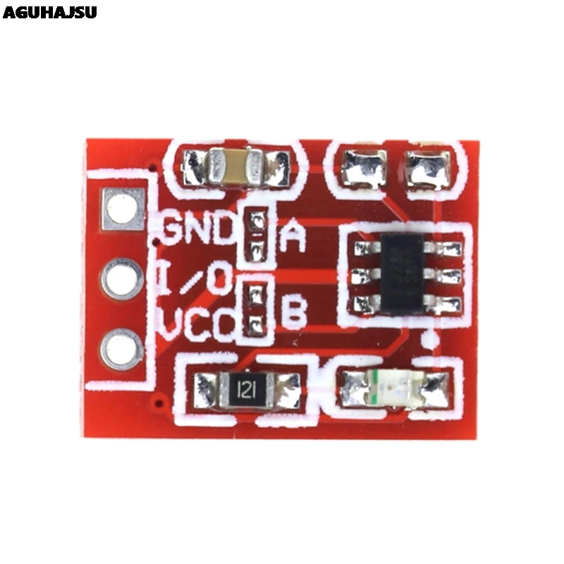 Picture 7: 10PCS/LOT NEW TTP223 Touch button Module Capacitor type Single Channel Self Locking Touch switch sensor