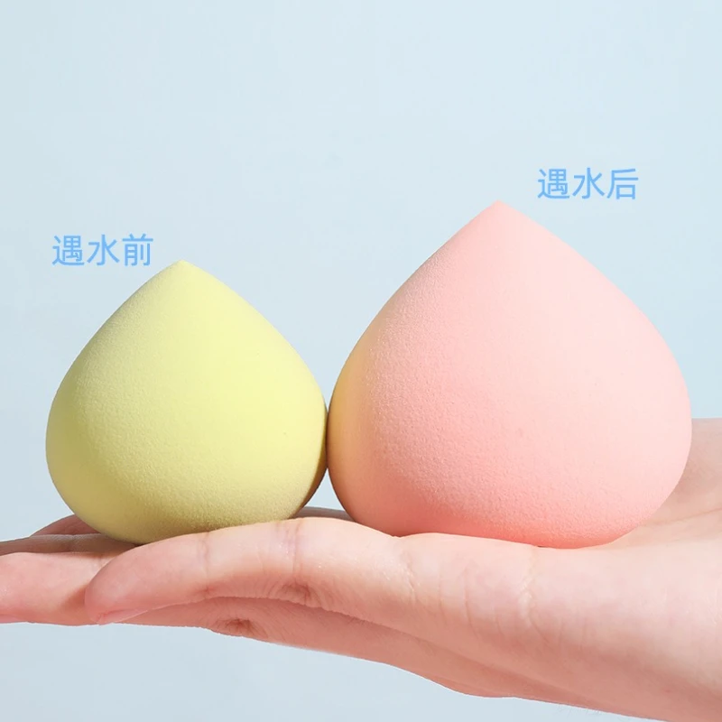 1PCS Peach Shaped Wet Wet Dual Use Makeup Egg No Powder Eating Soft Rebound Delicate and Comfortable Makeup Powder Puff Box Set