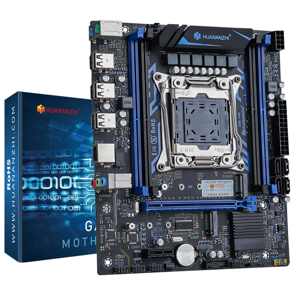 

HUANANZHI X99-P4F Motherboard Support LGA2011-3 Platform Processor Dual-Channel DDR4 2400/2133/1866MHz 128GB SATA2.0 3Gbps