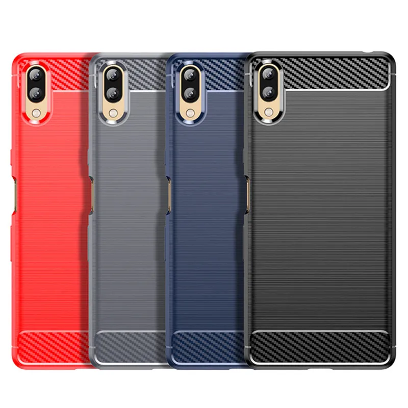 For Sony Xperia L3 Case For Sony Xperia L 3 L3 Cover Silicone Carbon Fiber Bumper Soft TPU Cover For Fundas Sony Xperia L1 L2 L3