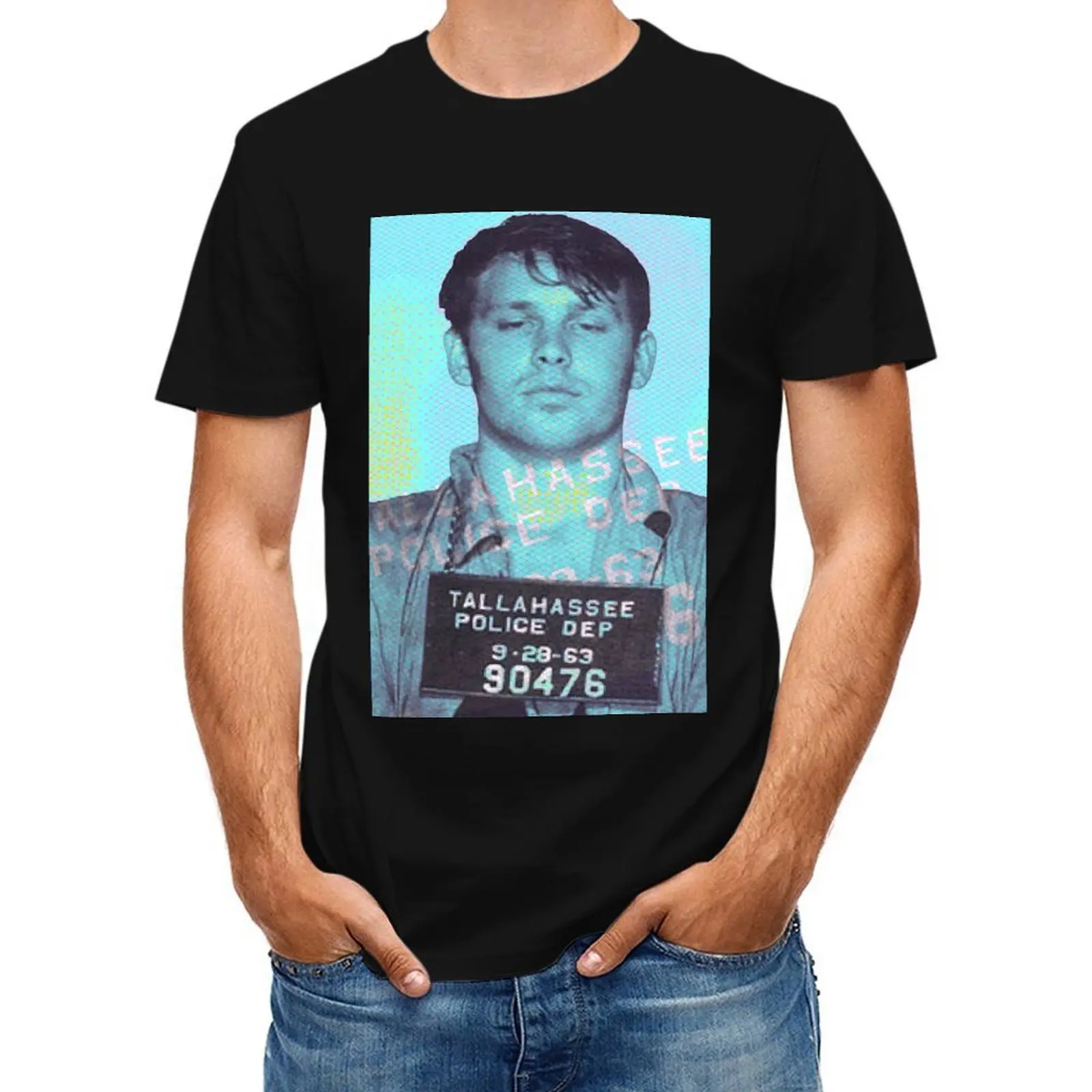 

Jim Morrison Mugshot by SABRE T-Shirt customs kawaii clothes Short sleeve tee new edition oversized t shirts for men