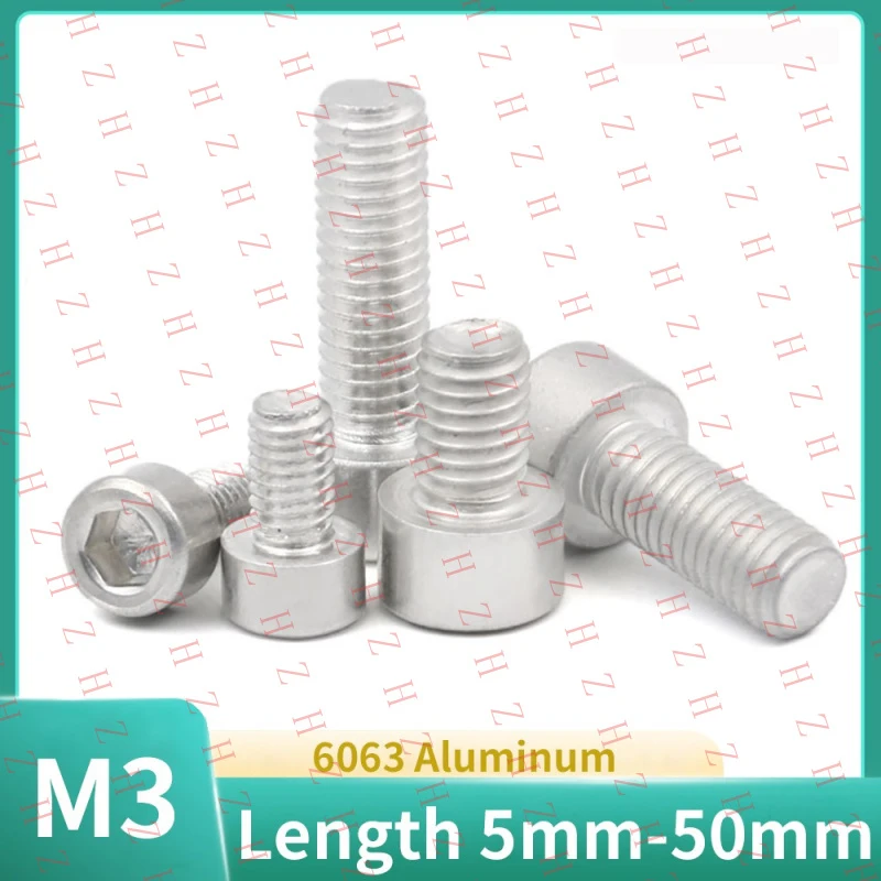 

U+ M3 Aluminum Alloy Socket Allen Head Cap Bolt Screw 5 6 8 10 12 16 - 50mm Length【Wholesale private message sellers】