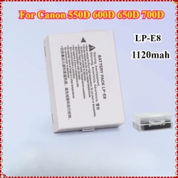 NEW 1120mah LP-E8 LPE8 Camera Battery for Canon 550D 600D 650D 700D Kiss X4 X5 X6i X7i Rebel T2i T3i T4i T5i