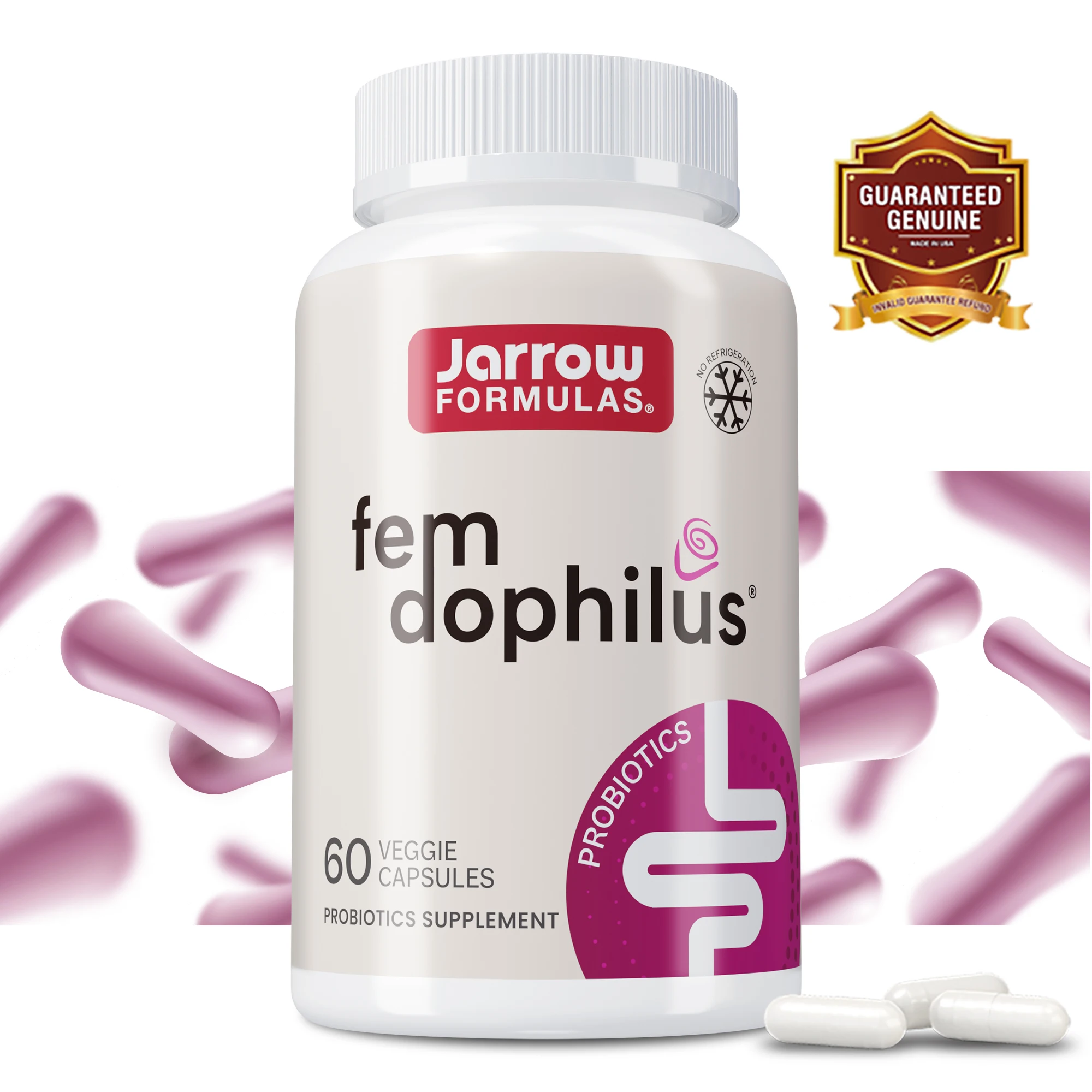 

Fem Dophilus — женская пробиотическая добавка для повышения здоровья мочевого отслеживания, баланса вагинальной флоры и поддерживает здоровье иммунитета