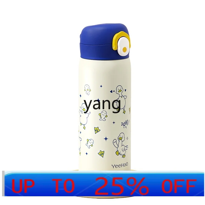 

CX Stainless Steel Thermos Cup for Boys and Girls Students Children's Straw Water Pot