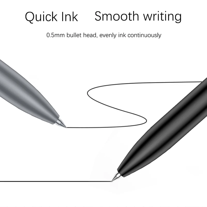 BUNKI-Metal Sign Pen,Ballpen,Signing Pen,0.5mm Gel PREMEC,Smooth Switzerland Refill,Black Ink,Office, School,Writing Pen,BK0100 image 4
