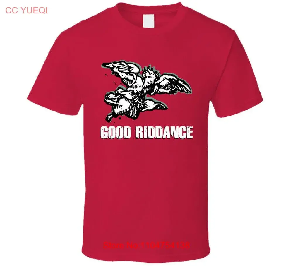 Good Riddance Punk Rock Retro T Shirt vintage Washed Top For Everyday Wear Unisex streetwear homme Casual Soft Comfortable