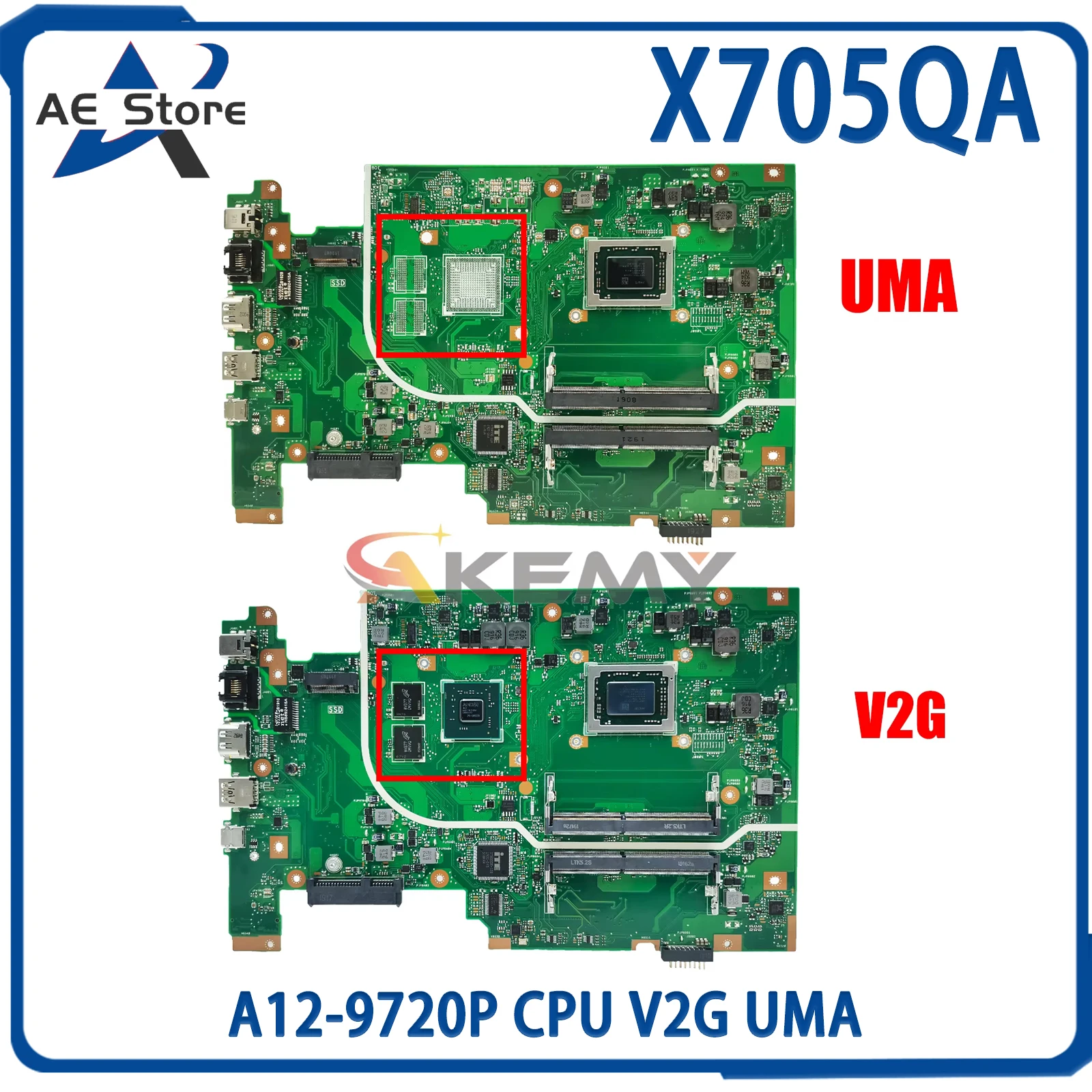 

Материнская плата AE X705QA X705QR для ноутбука ASUS F705Q/A705Q X705Q материнская плата A12-9720P ЦП V2G или UMA 100% ТЕСТ ОК