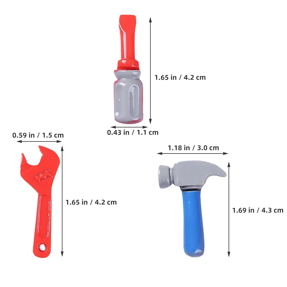 10 stks Simulatie Miniatuur Tool Simulatie Gereedschap Set Voor Kinderen Fantasiespel Poppenhuis Reparatieset Decoratieve Accessoires