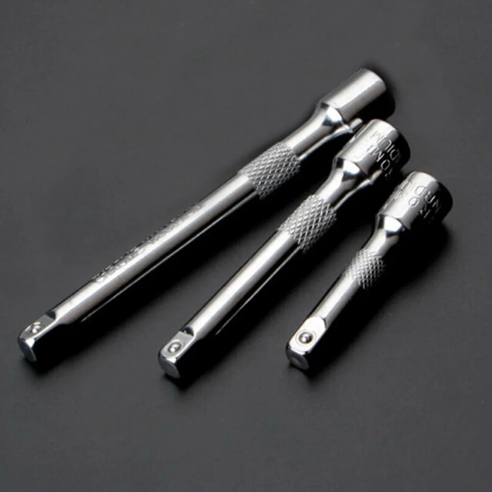 3pcs Extension Extender Bar Set 1/4inch Drive Ratchet Wrench Socket Kit Tools  Convenient To Use Easy To Install