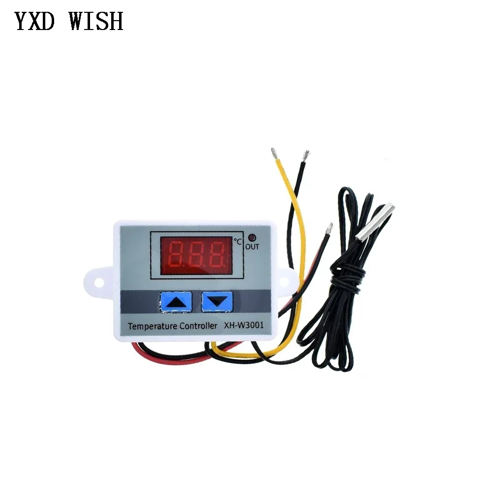 XH-W3001 Digital Control Temperature Microcomputer Thermostat Switch Thermometer Thermoregulator 12/24/220V NTC Sensor