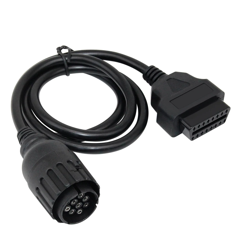 For BMW ICOM D Cable ICOM-D Motorcycles Motobikes 10 Pin Adaptor 10Pin To 16Pin OBD2 OBDII Diagnostic Cable I-COM A2 tool cable