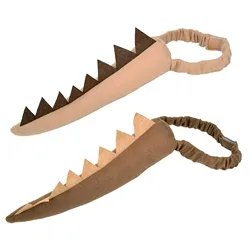 1PC Kids Birthday Brown Dinosaur Tail Roar Party Performance Costume Props Non woven Fiberfill Dino Tail