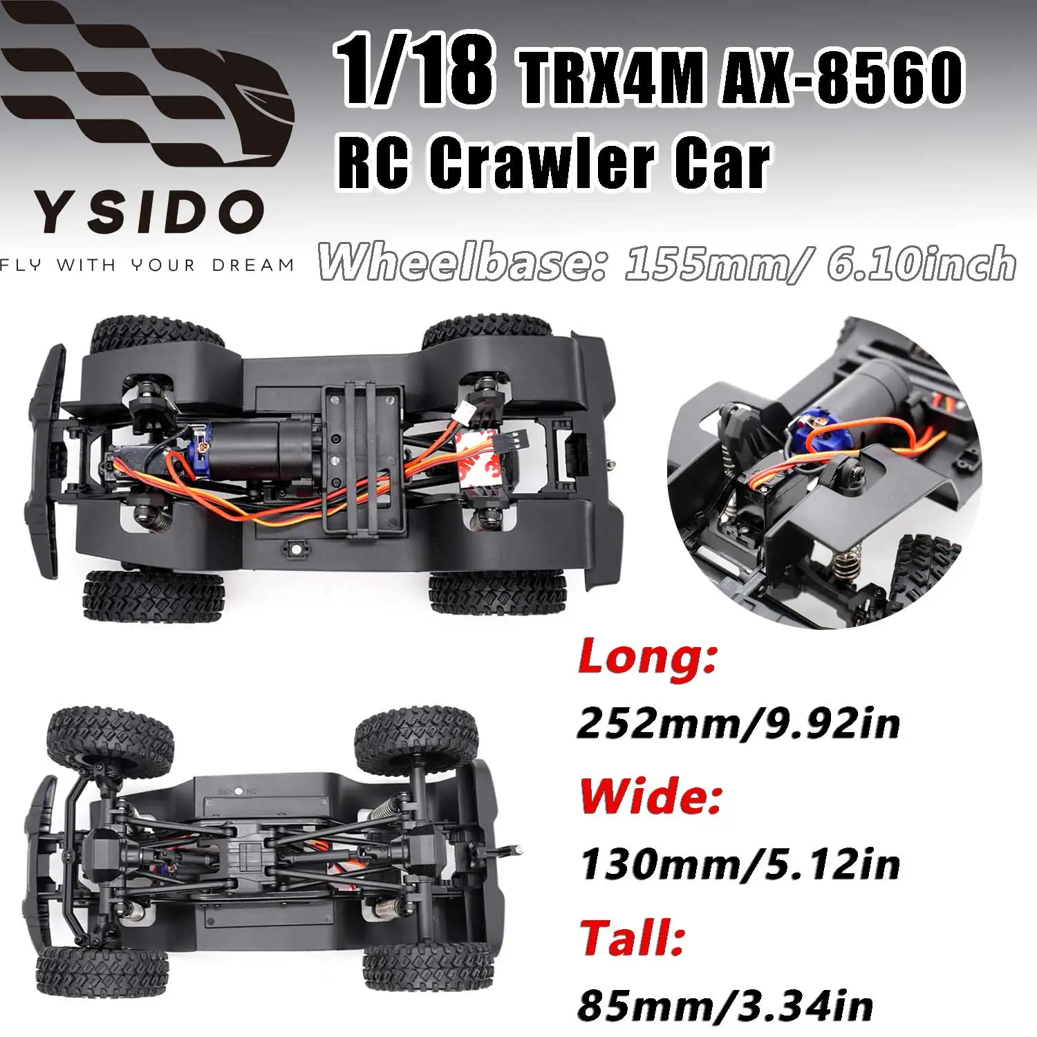 

RC 1/18 TRX4M Рама Высококачественный нейлоновый материал в сборе Коробка передач скорости шасси для AX-8560 JJRC RC Гусеничный автомобиль Обновления Запчасти