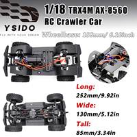 RC 1/18 TRX4M Frame High Quality Nylon Material Assembled Chassis Speed Gearbox for AX-8560 JJRC RC Crawler Car Upgrades Parts