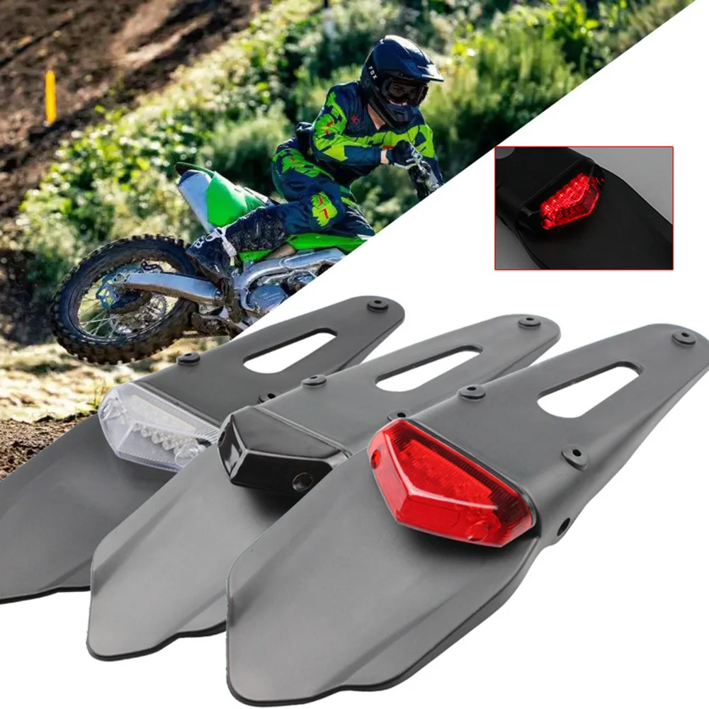 Motorcycle Led Taillight Motorbike Brake Tail Light Universal Motorcycle Mudguard  Brake Stop Rear Taillight Dirt Bike LED Lamp