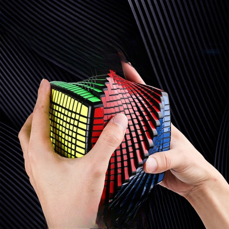 Tier 15 Rubik's Cube Black Gift Box, Smooth Tier 15 Puzzle Rubik's Cube