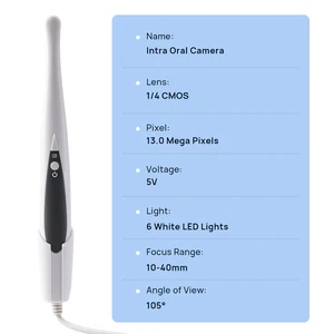 AZDNE USB Intraorale Kamera -Magnethalter, Zahnmedizin, Intra Oral Camera, 1/4 CMOS Lenc, 6 weiße LED -Leuchten, 13,0 Mega -Pixel 12 Hauptverkäufe Mega -Licht - №4