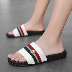 Men Casual Slippers Fashion Flip Flops Indoor Outdoor Beach Women White Sandals Round Toe Non-Slip Zapatos Hombre