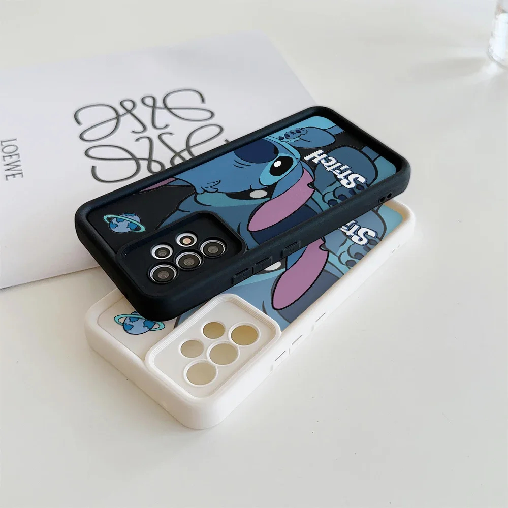 لطيف غرزة قضية الهاتف لسامسونج غالاكسي A55 A54 A15 A16 A35 A25 A24 A14 S24 S25 الترا S22 S21 زائد S20 S23 FE غطاء سيليكون