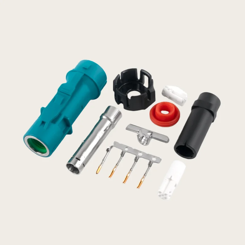 HSD4P automobile carrier plug straight male and female single cavity waterproof D4S14A-1D5A5-Z
