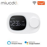 MIUCDA Tuya WiFi Smart Thermostat, Low Power Battery Heating/Cooling Water Gas Boiler Temperature Control For Alexa Google Home