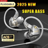 NEWMSNRD HiFi Stereo Detachable Type C&3.5mm Wired Earphone In Ear Earbuds Noise Reduction Headphone Sports Headsets for Samsung