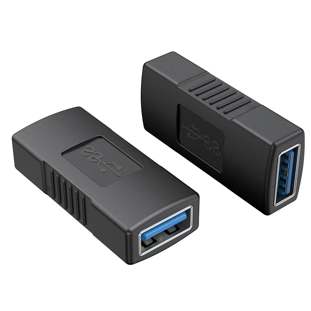 Adaptador de extensión de acoplador USB 3,0 tipo A hembra, conexión de dos extremos USB macho, cable de carga, Conector de puente de sincronización de datos