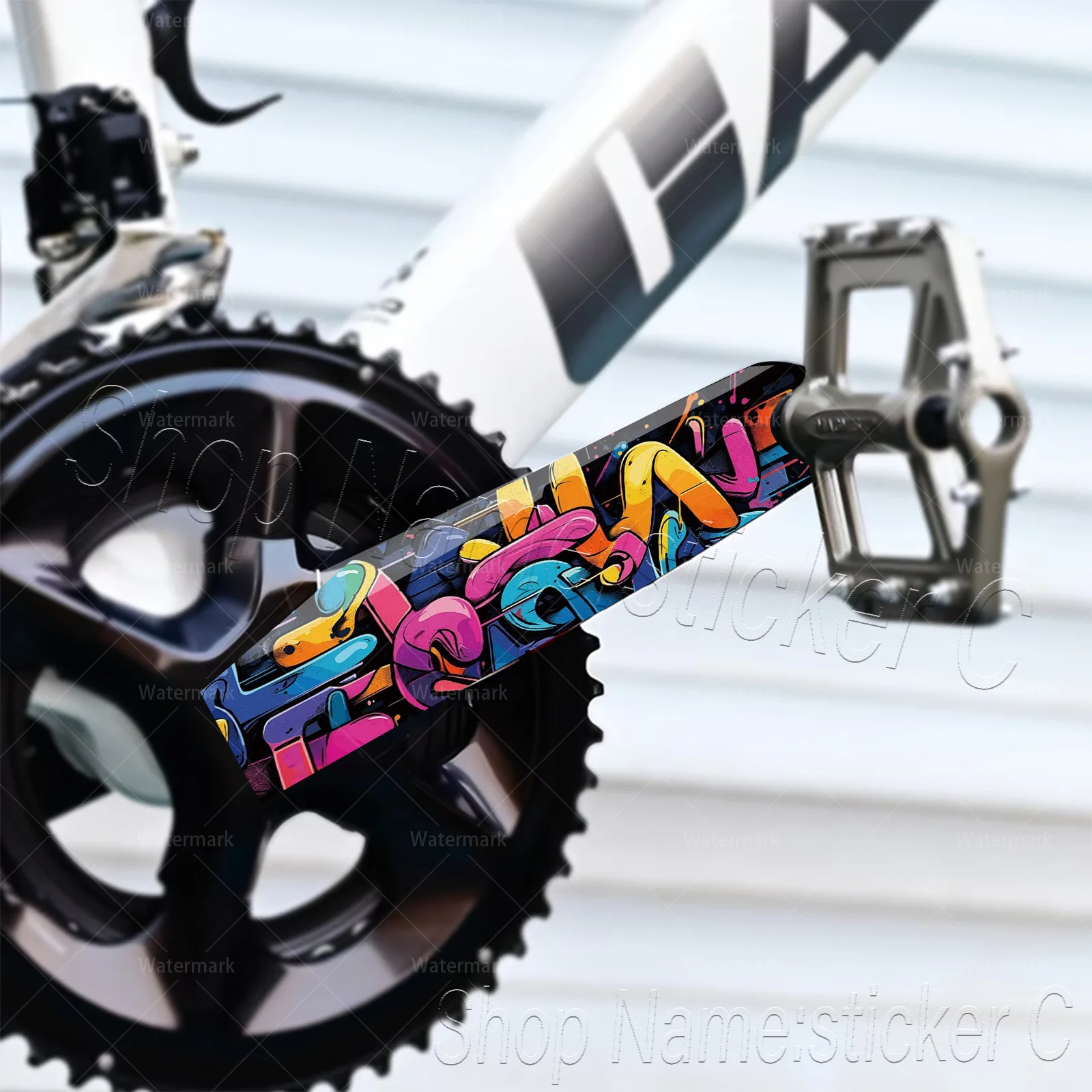 1 ensemble d'autocollants multicolores en vinyle pour lettres murales, pour vélo de route et de montagne
