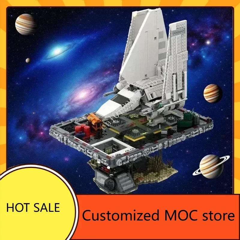 

2282PCSTydirium Shuttle Landport on Tatooine Космическая война Военный праздник MOC Линкор Головоломка на день рождения Подарок для детей в возрасте