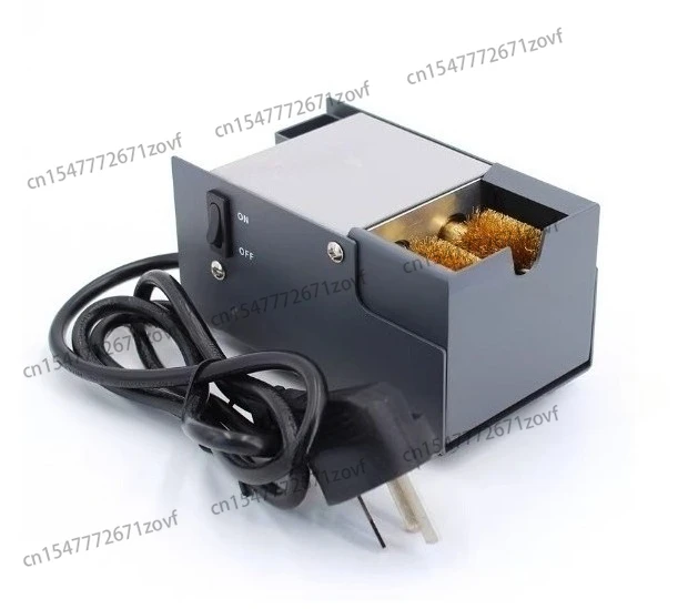 310 Soldering Iron Electric Cleaner Machine Tip Welding Tip Automatic Cleaning Brush Copper Brush Clean Machine 220V 1PC