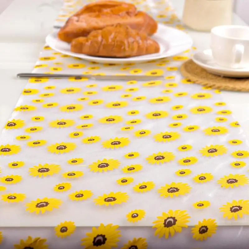 Party Table Runner Sunflower Mesh Table Runner Translucent Flower Table Runner Wedding Table Centerpiece Holiday Party