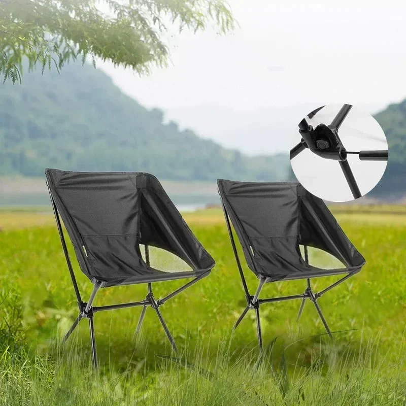 

Foldable Camping Chairs Set Lightweight folding Chair Ultralight Backpacking Moon Chairs for Garden Picnic Beach Fishing
