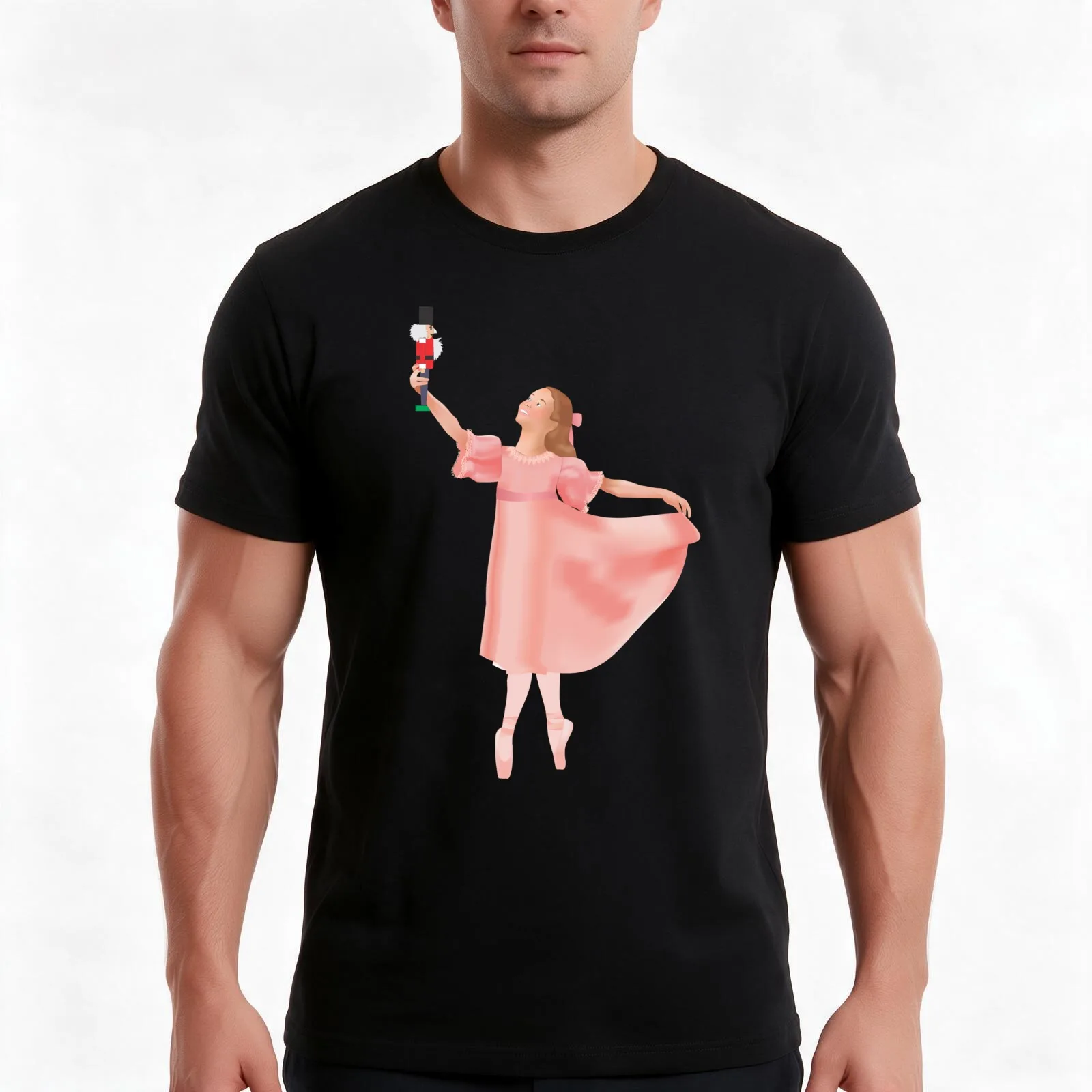 Nutcracker - Clara T-Shirt Summer Casual Cotton Tee Oversized Streetwear Tops Vintage Graphic Print Loose Fit Short Sleeve