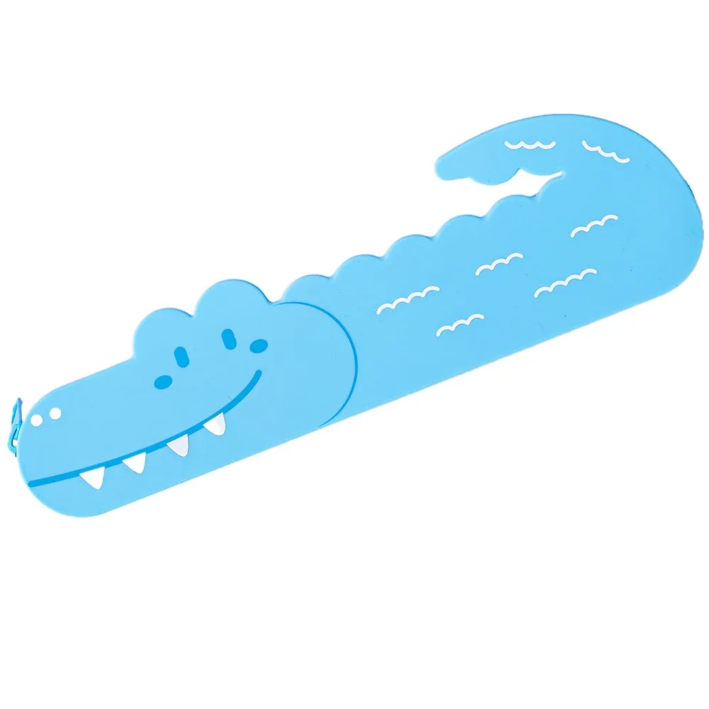 

Multifunctional Crocodile Shape Pencil Case Large Capacity Cartoon Pen Pouch Silicone Waterproof Stationery Box Gift