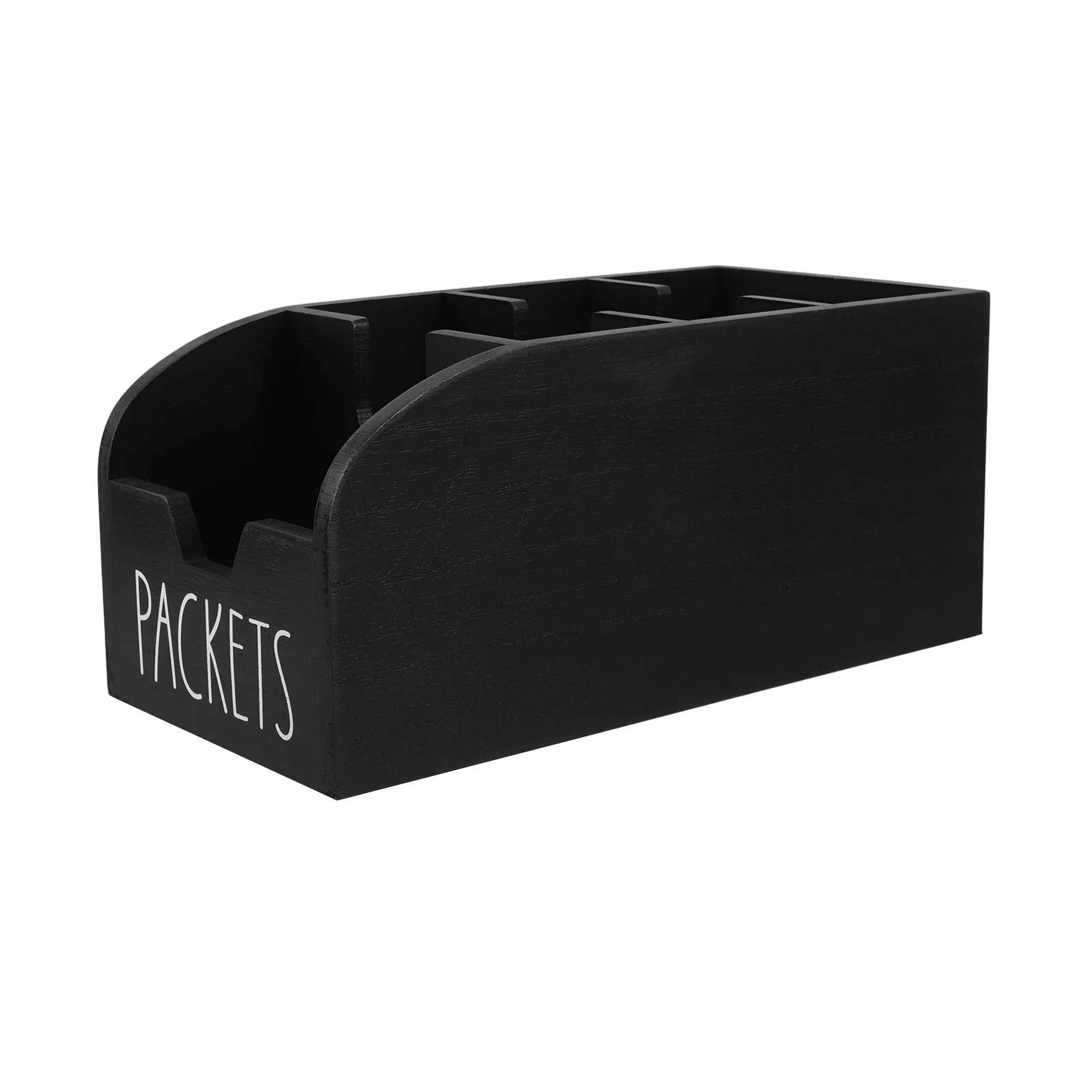 

Wooden Seasoning Packet Organizer Snack Storage Box Tea Bag Holder Pantry Cabinet Organizer Countertop Display Space Saving