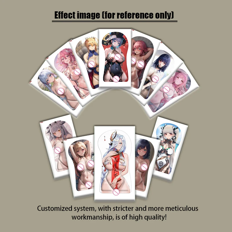 Imagem -05 - Azur Lane Anime Braço Mouse Pad Tamanho Grande Comprimento Criativo Engraçado 3d Tapete de Mesa de Corpo Inteiro Almofada Acolchoada com Descanso de Pulso Sexy Oppai