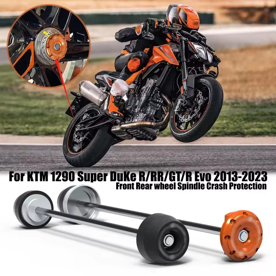 1290 Super Duke RR For  1290 Super DuKe R/RR/GT/R Evo 2013-2023 Motorcycle Front Rear wheel Spindle Crash Protection