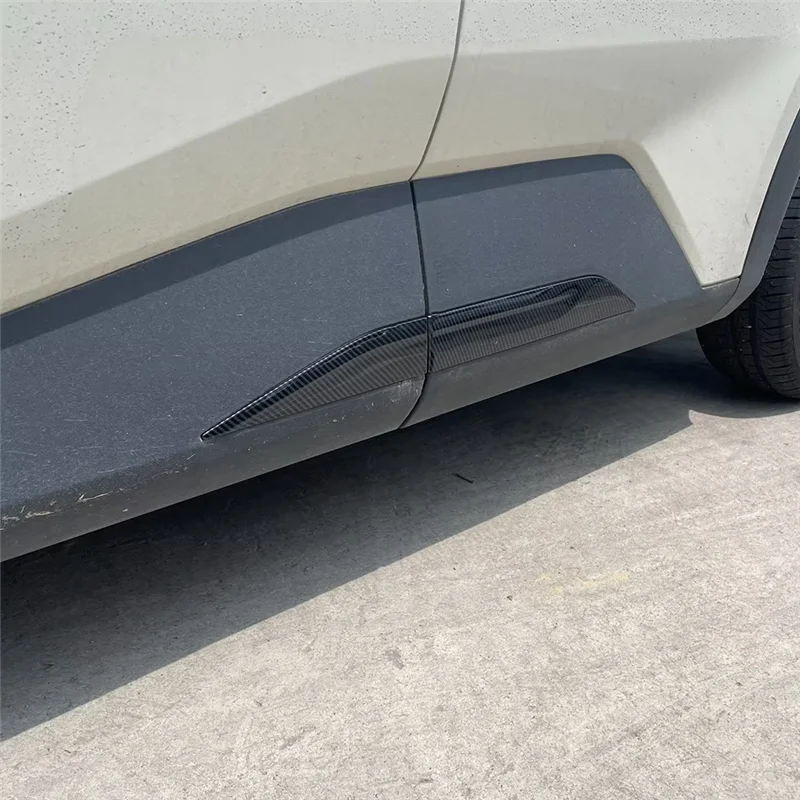 

AV32-4PCS Carbon Fiber Color Car Exterior Side Door Trim Cover Decor For BYD Dolphin Mini/BYD Seagull