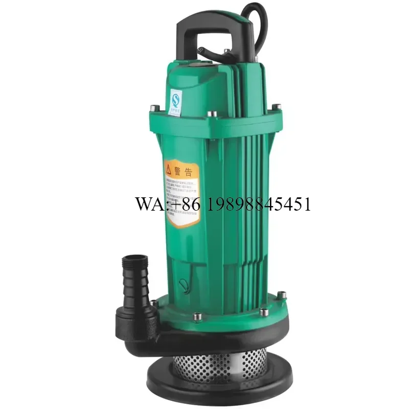 WMWMNU Heavy Duty Aluminum Submersible Water Pump Portable Handle Rustproof Coating Large Flow for Agricultural QDX Sewage