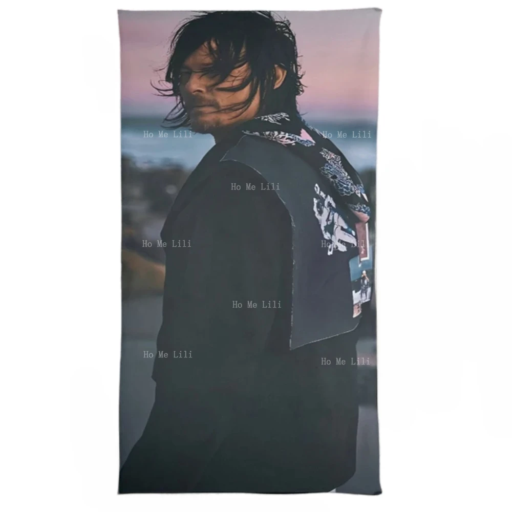 Norman Reedus Quick Drying Towel Camping Summer Birthday Gifts Mothers Fathers Day