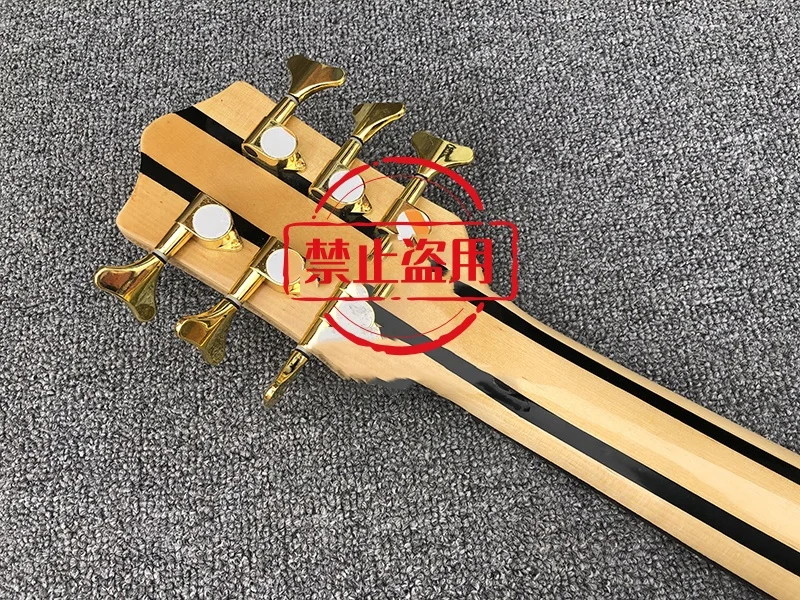 Electric Bass Guitar, 6 Strings , Top Figure, Special Solid Body, High Quality bass guitar, Active Pickup,free Shipping