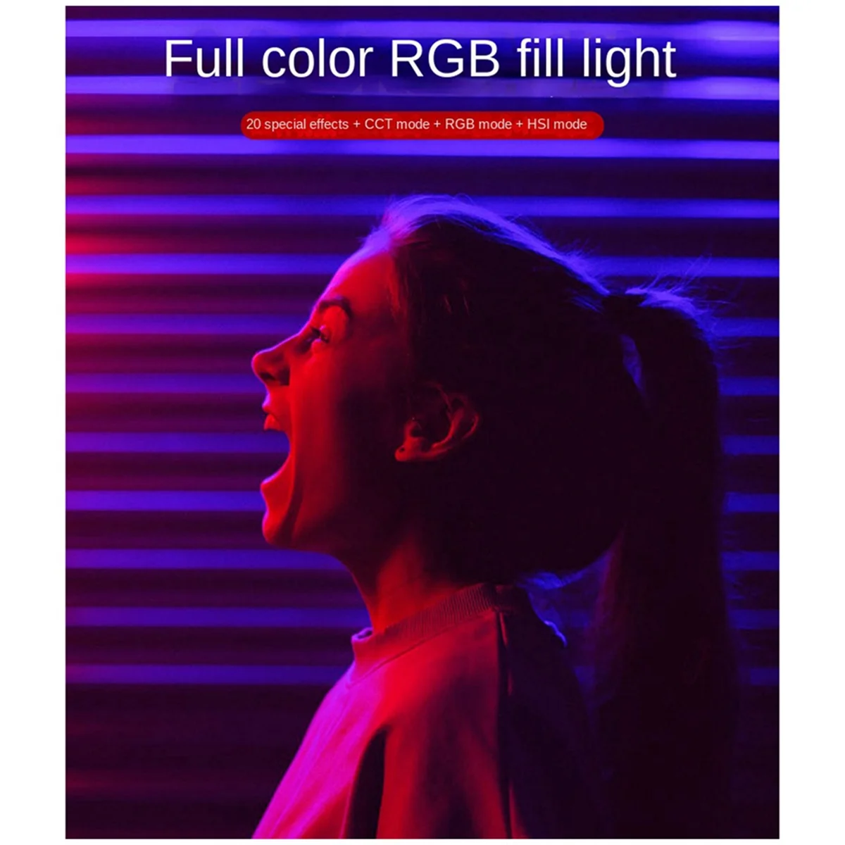 

fill light RGB Portable Pocket Handheld LED Lighting SLR Camera Vlog Photography Light