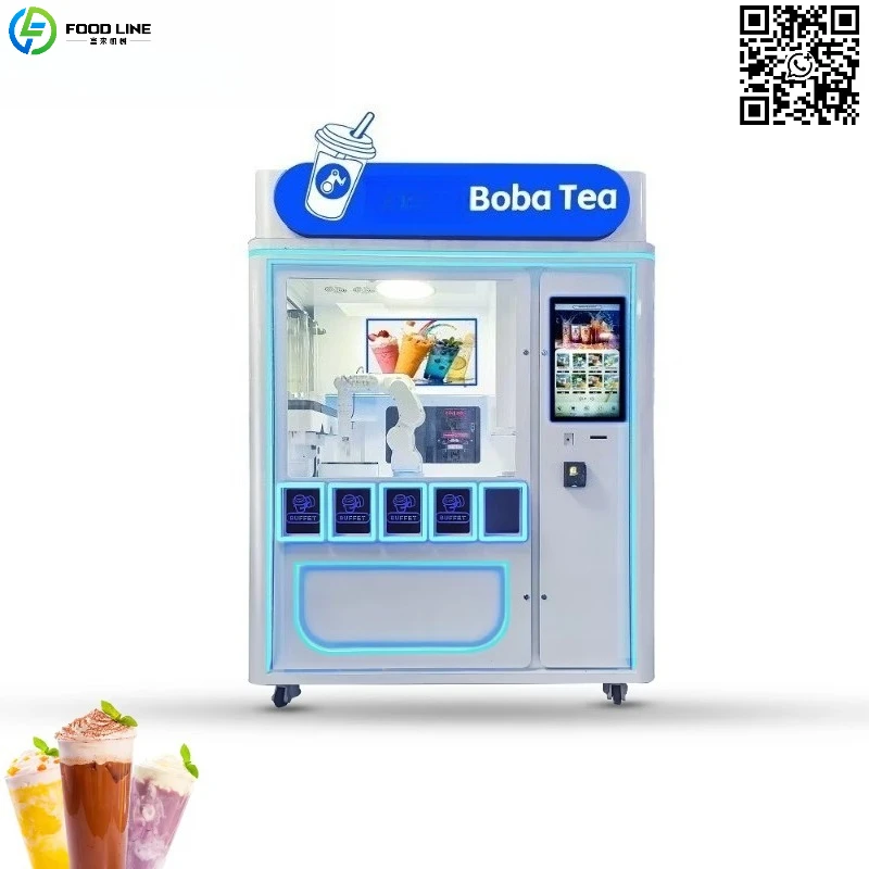 Máquina Expendedora Personalizada de Té de Burbujas y Té con Leche - Con SDK, Bebidas Calientes/Frías 5G, Venta Minorista Automatizada con Gestión de Inventario