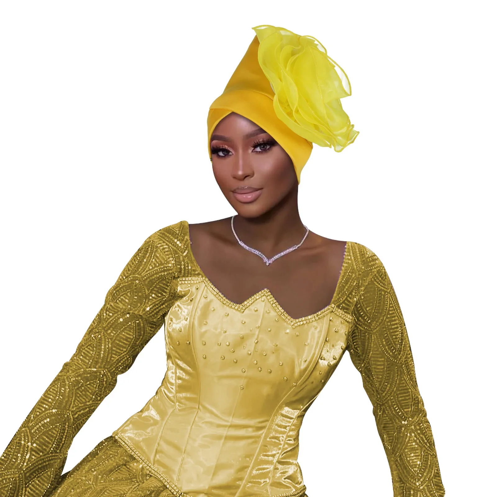 

Women Flower Turban Indian Hat Muslim Hijab African Headscarf Hair Loss Bonnet Beanie Chemo Cap Bandanas Headband Turbante Mujer