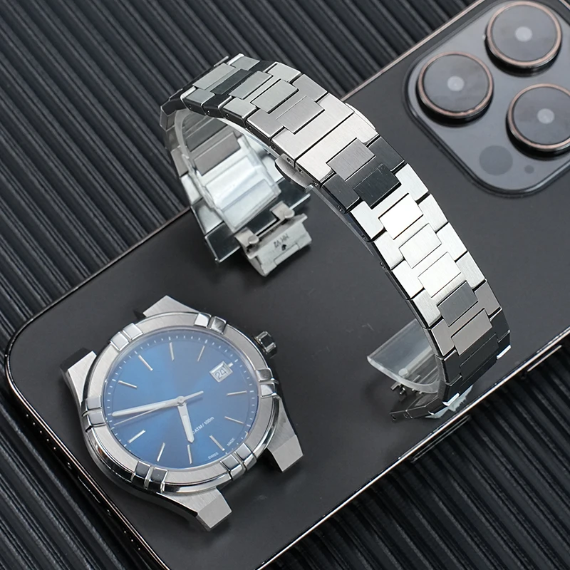 

For AIKON series AI6007 AI6008 6058 AI1108 men's stainless steel watch strap bracelet Quick release stainless steel wristband